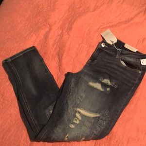 Maurices destroy new jeans skinny low rise jeans